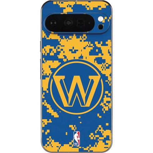 NBA Golden State Warriors Digi Camo Pixel 9 Pro XL Skin